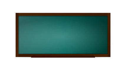 Blackboard. Chalk board with a green background. Design element on the theme of business and school. Vector illustration.
