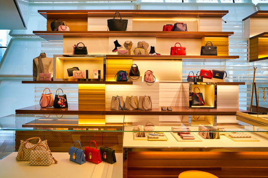 Louis Vuitton Luxury Boutique Stock Photo - Download Image Now