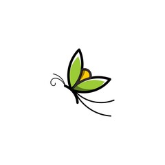 Creative butterfly logo for cosmetics brand or salon and spa modern logo template