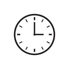 clock icon vector