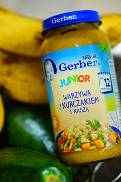 gerber junior baby food