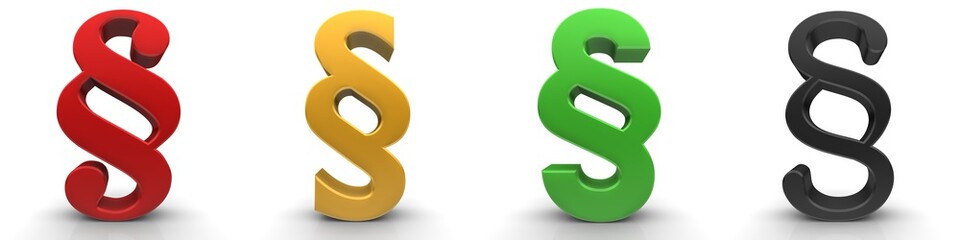 paragraph 3d sign symbol icon red yellow gold green black