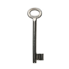 concept, keyword written on a key isolated on a white background