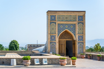 Tilya-Kori Madrasah, a part of Registan medieval architectural ensemble, Samarkand, Uzbekistan