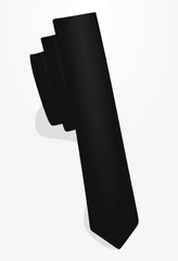 Black tie. vector illustration