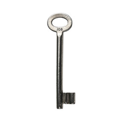 job, keyword written on a key isolated on a white background
