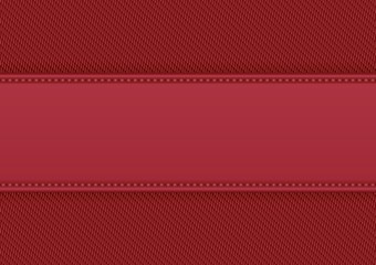 red fabric background with copy space