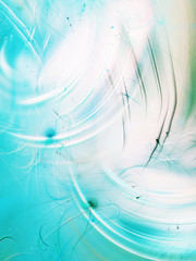 blue abstract fractal background 3d rendering illustration