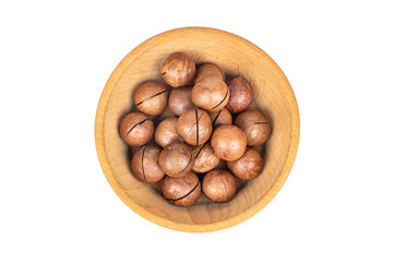 Macadamia nut in bowl