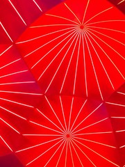 Red abstract light hexagon art pattern