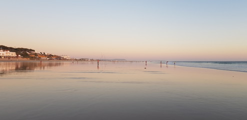 Fototapeta premium Atlantic Ocean's beach landscape in the South of Spain, Cadiz.