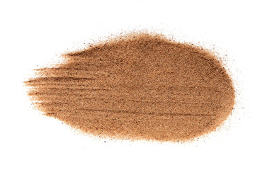 sand on the white background