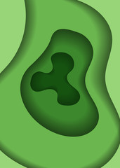 abstract banner with 3D with paper cut waves ,Vector design of the layout for presentations of banners, leaflets, posters and invitations