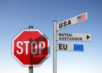 Schilder, Datenaustausch zwischen USA und EU