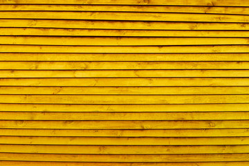 Yellow wooden background