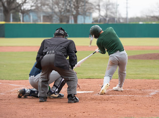 Young Baseball Player competing in a baseball game