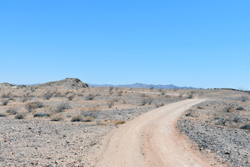 road in desert