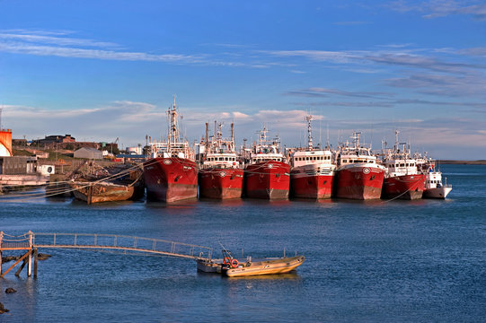 Im Hafen von Puerto Deseado, Patagonien, Argentinien