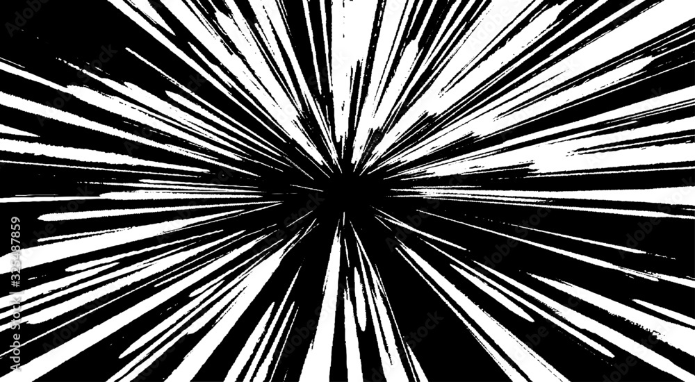 Poster circular starburst explosion texture. distressed uneven grunge background. abstract vector illustrat