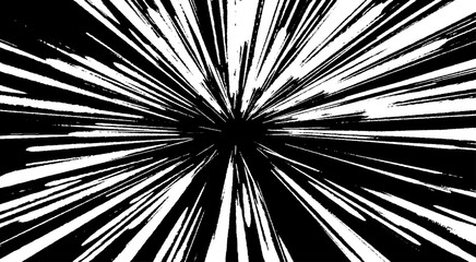 Circular starburst explosion texture. Distressed uneven grunge background. Abstract vector illustration. Overlay to create interesting effect and depth. Isolated on white background.