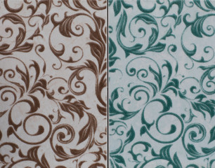 Tile decorative vintage abstract ornamental floral pattern