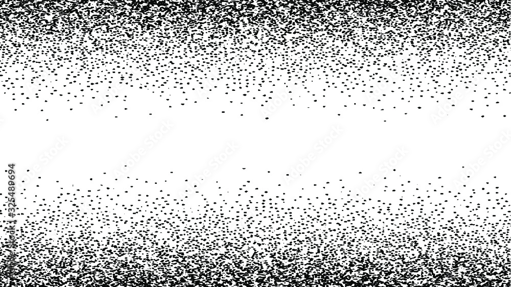 Poster abstract vector noise vanishing. subtle grunge texture overlay with fine particles isolated on a whi