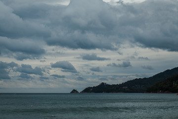 warm evening by the sea