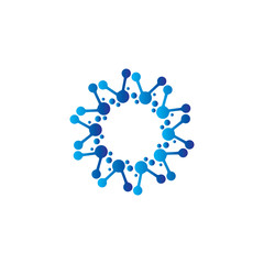 Molecule vector illustration design