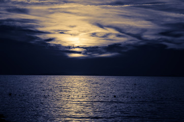 sunset at the sea
