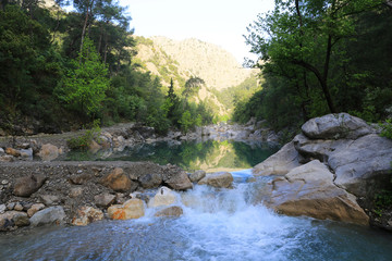 Fototapeta na wymiar Morning scene in Goynuk Canyon in Turkey