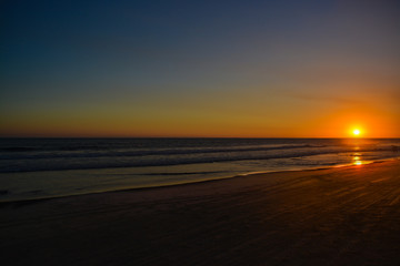 Atardecer en la playa