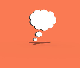 thinking comic cloud