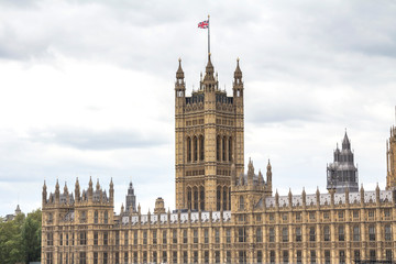 Fototapeta na wymiar View of Houses of Parliament in London
