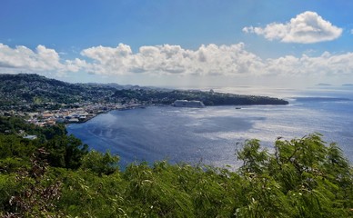 Fototapeta na wymiar St. Vincent and the Grenadines – Panorama view from Fort Charlotte