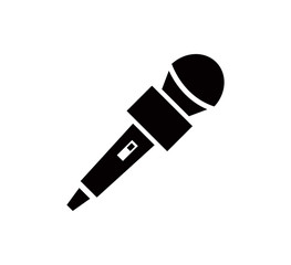 Microphone icon vector logo design template