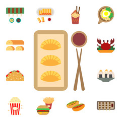 Gyoza icon. International Food icons universal set for web and mobile