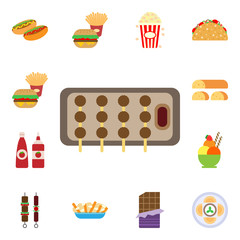 Fried-meatballs icon. International Food icons universal set for web and mobile