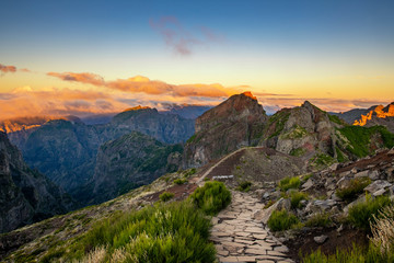 Landscape of madeira island - pico do arieiro