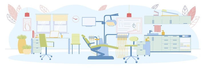 Stomatology Clinic Office Furniture and Equipment.