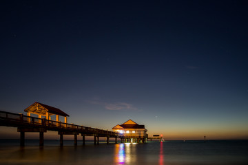 sunset on the boardwalk 