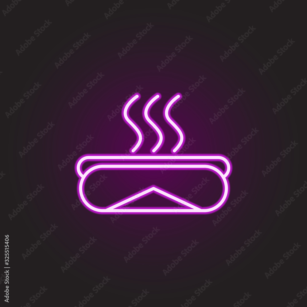 Poster burger and soda neon style icon. simple thin line, outline vector of food and drink icons for ui and