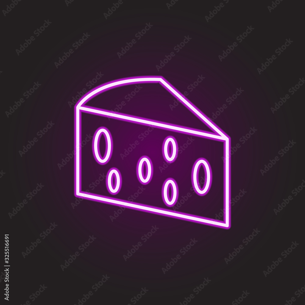 Poster web site neon style icon. simple thin line, outline vector of food and drink icons for ui and ux, we
