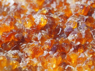 Citrine Geode Gemstone Close Up