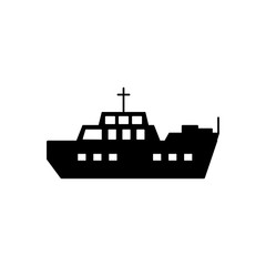 Obraz premium Water transport, ship icon. Simple vector boat icons for ui and ux, website or mobile application