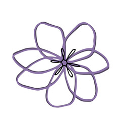 abstract flower shape
