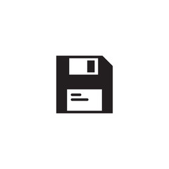 Save Icon vector. Floppy disk symbol. Simple flat symbol. Perfect Black pictogram illustration on white background.