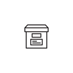 Archive Storage Icon Vector for your web site design or mobile app, graphic design, UI. EPS10. Vector illustration