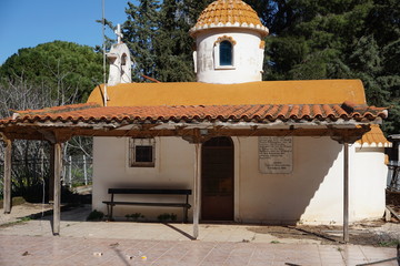 an orthodox little church in Greek aria