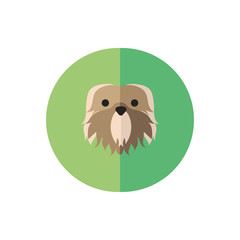 Obraz premium cute dog pet head character