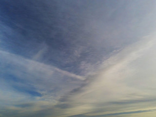 Blue cloudy sky, Abstract nature background.